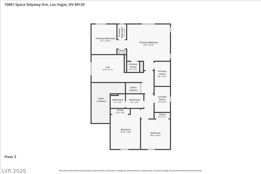 10801 Space Odyssey Avenue Las Vegas NV 89129