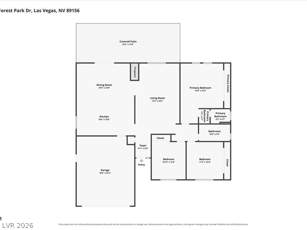 6171 Forest Park Drive Las Vegas NV 89156