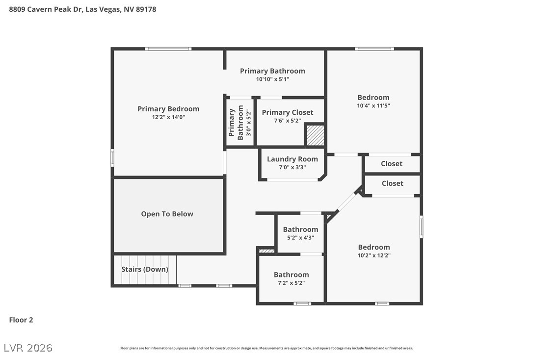 8809 Cavern Peak Drive Las Vegas NV 89178