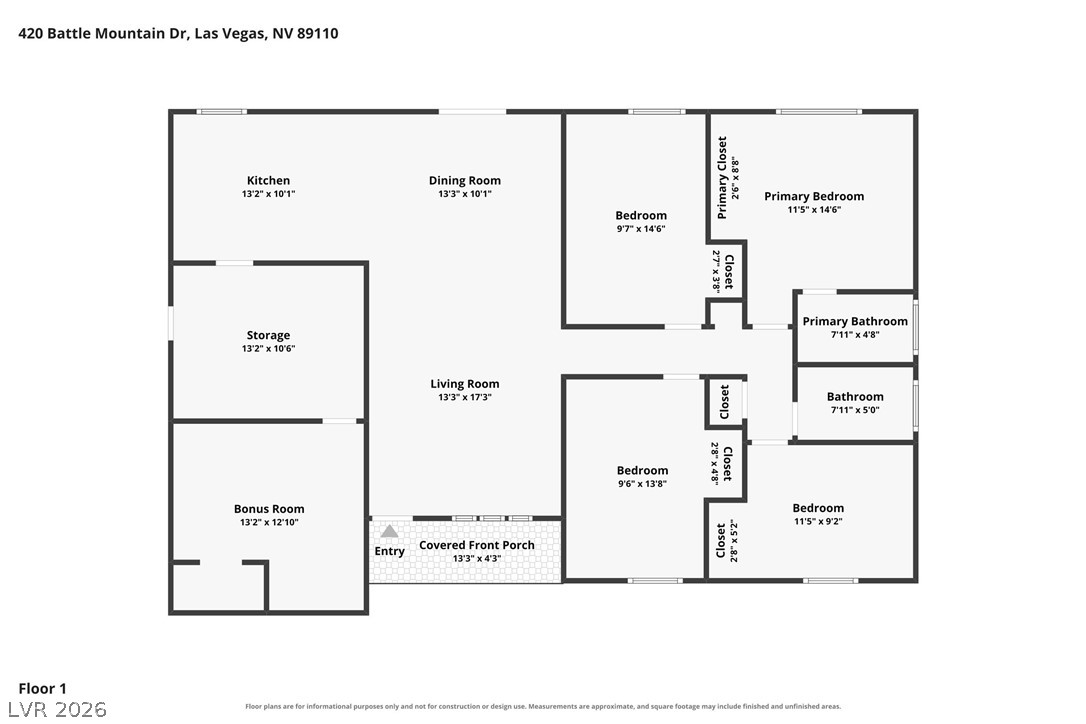 420 Battle Mountain Drive Las Vegas NV 89110