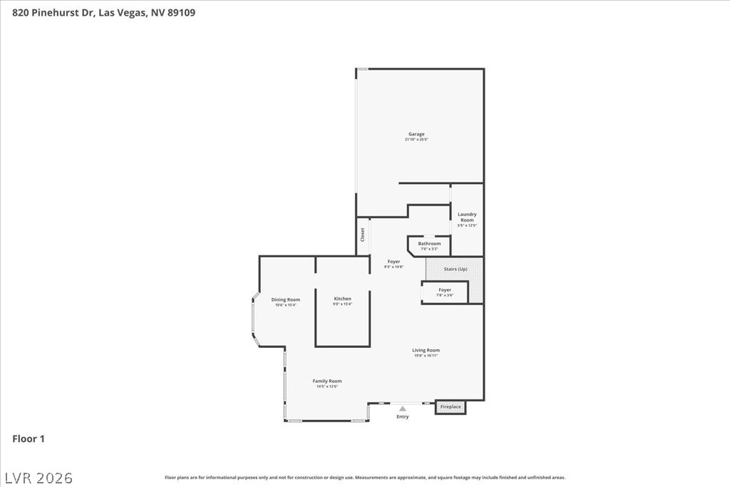820 Pinehurst Drive Las Vegas NV 89109