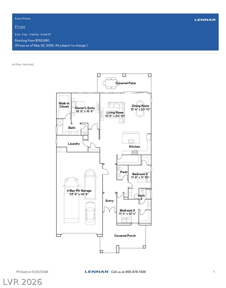 6098 Avery Pointe Street Las Vegas NV 89166