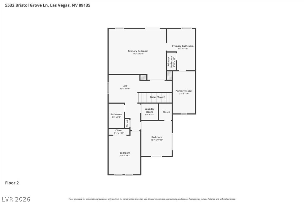 5532 Bristol Grove Lane Las Vegas NV 89135