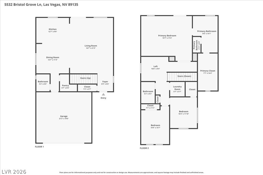 5532 Bristol Grove Lane Las Vegas NV 89135