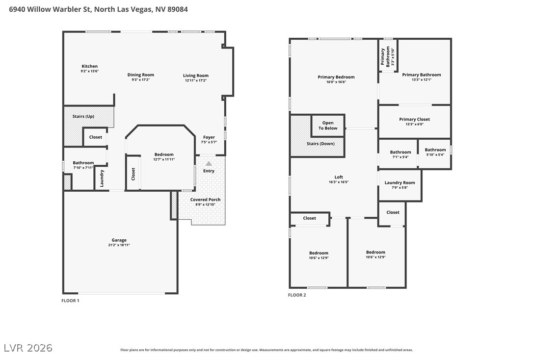 6940 Willow Warbler Street North Las Vegas NV 89084