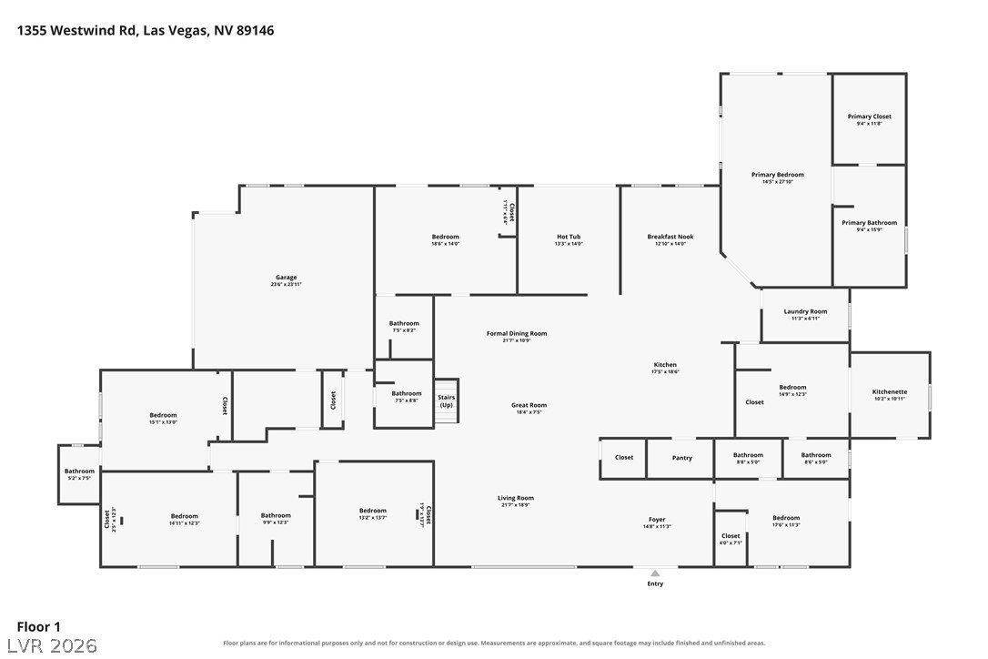 1355 Westwind Road Las Vegas NV 89146