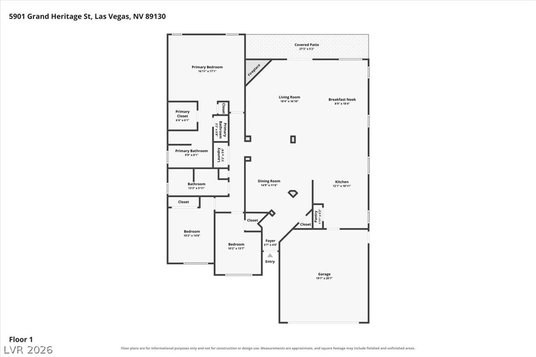 5901 Grand Heritage Street Las Vegas NV 89130