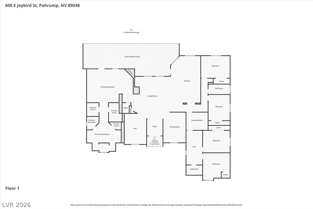 600 East Jaybird Street Pahrump NV 89048