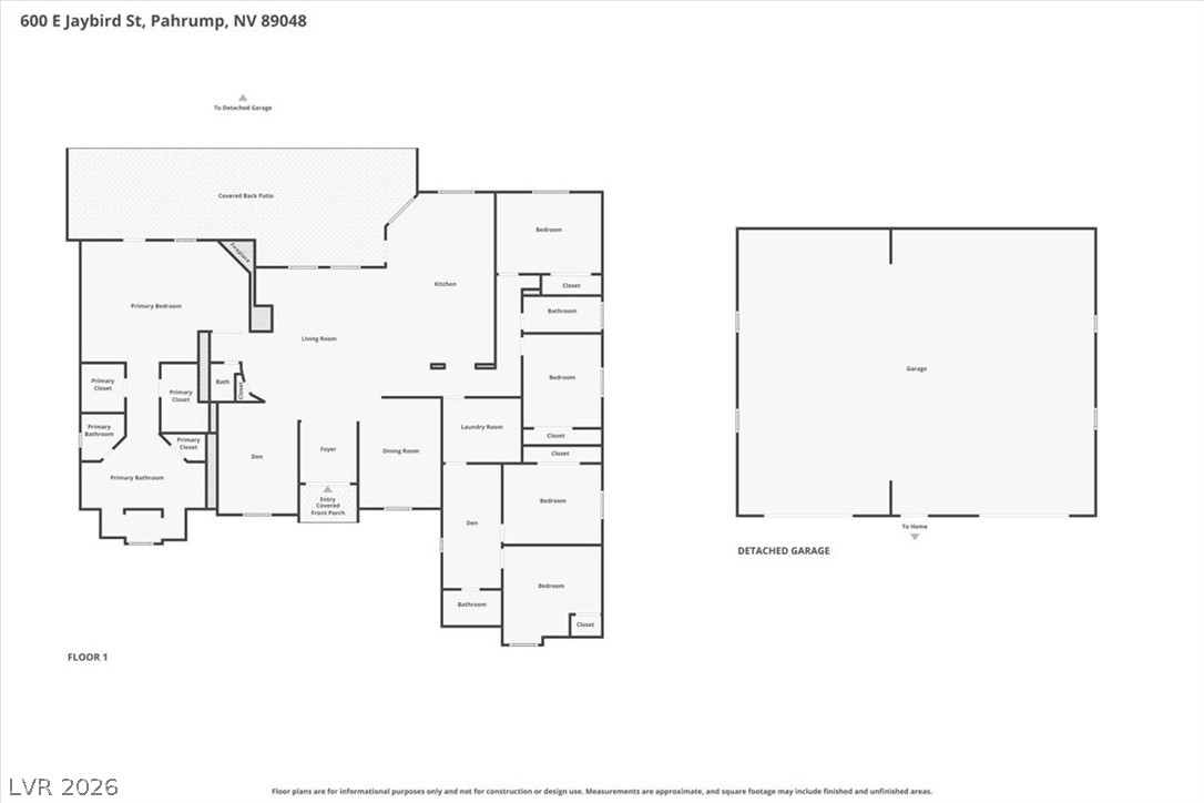 600 East Jaybird Street Pahrump NV 89048