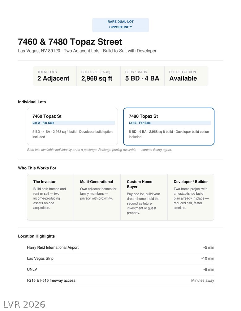 7460 Topaz Street Las Vegas NV 89120