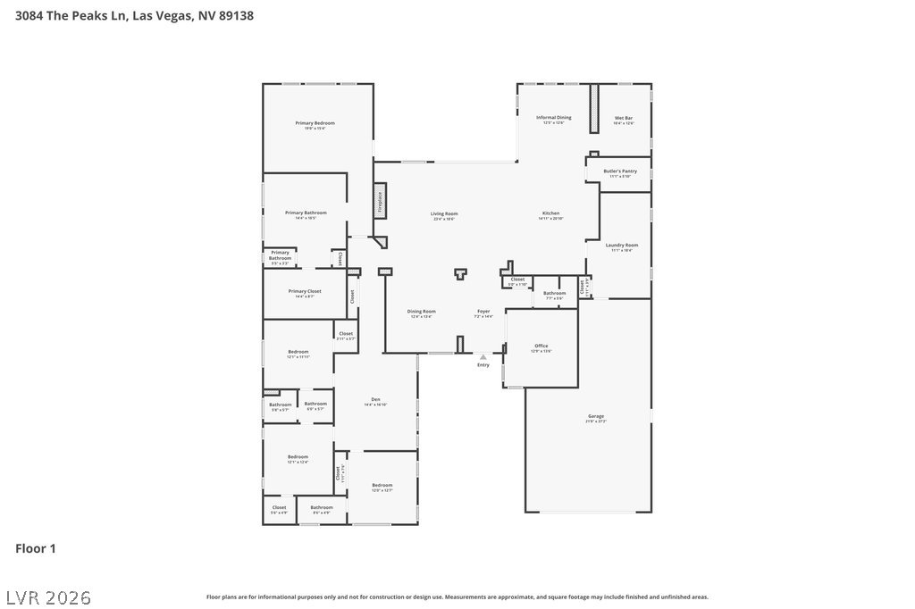 3084 The Peaks Lane Las Vegas NV 89138