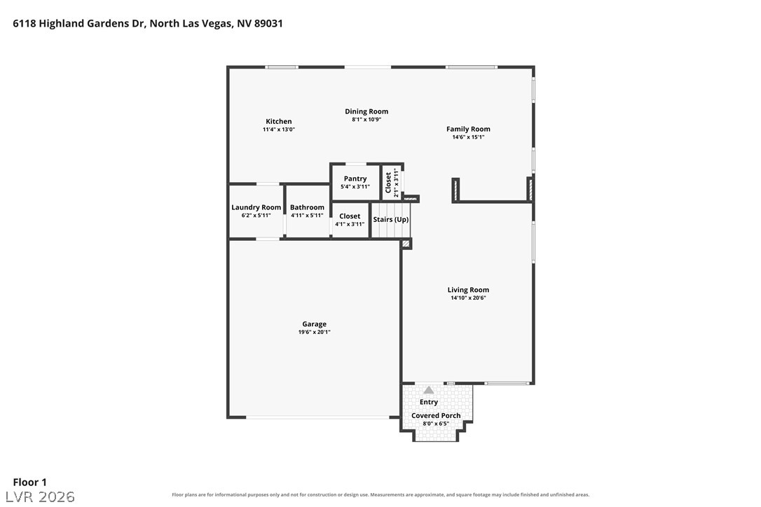 6118 Highland Gardens Drive North Las Vegas NV 89031