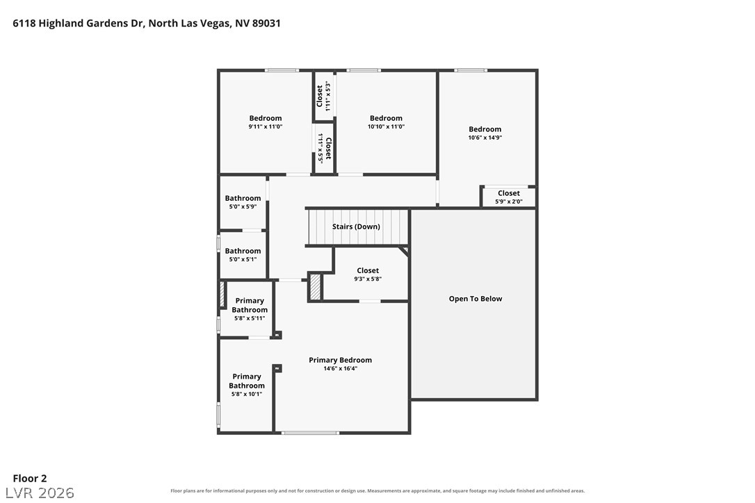 6118 Highland Gardens Drive North Las Vegas NV 89031