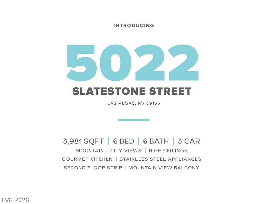 5022 Slatestone Street Las Vegas NV 89135