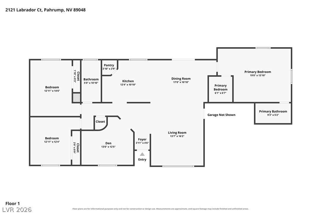 2121 West Labrador Court Pahrump NV 89048