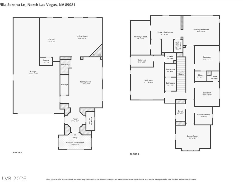 4021 Villa Serena Lane North Las Vegas NV 89081