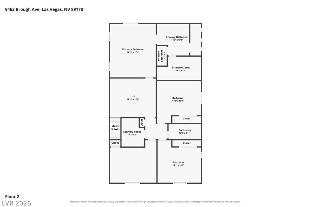 9463 Brough Avenue Las Vegas NV 89178
