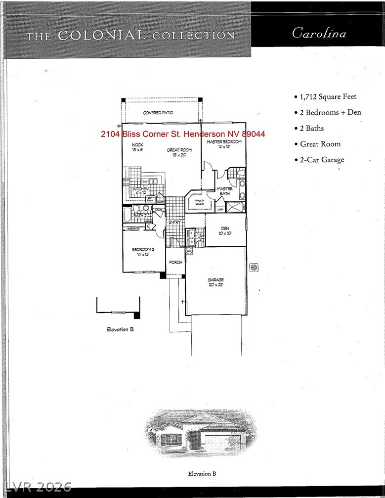 2104 Bliss Corner Street Henderson NV 89044