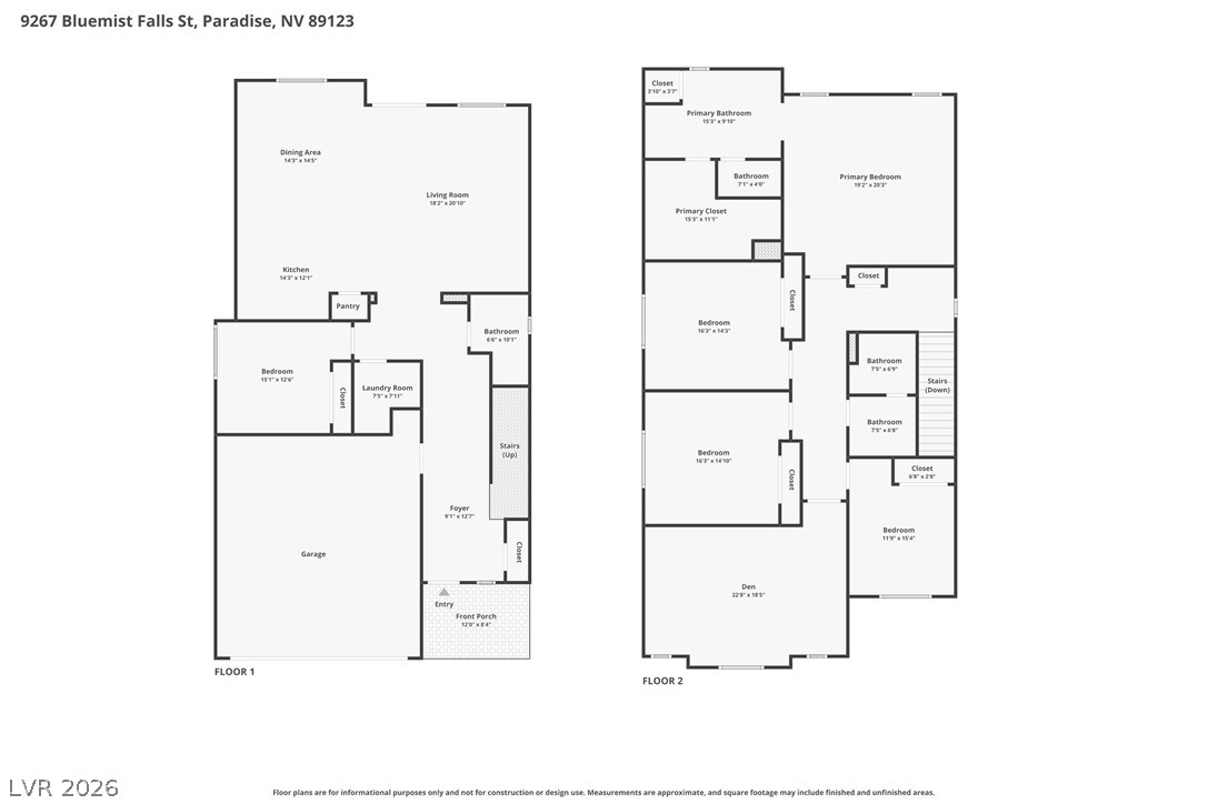 9267 Bluemist Falls Street Las Vegas NV 89123
