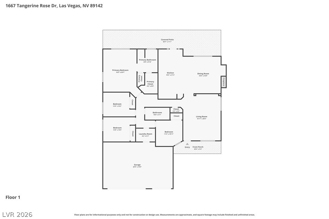 1667 Tangerine Rose Drive Las Vegas NV 89142