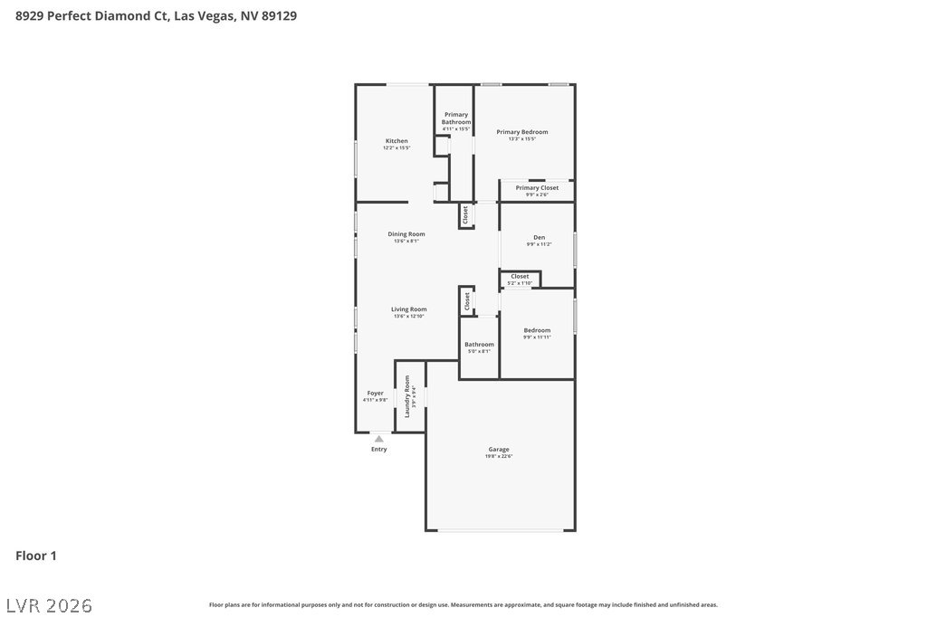 8929 Perfect Diamond Court Las Vegas NV 89129