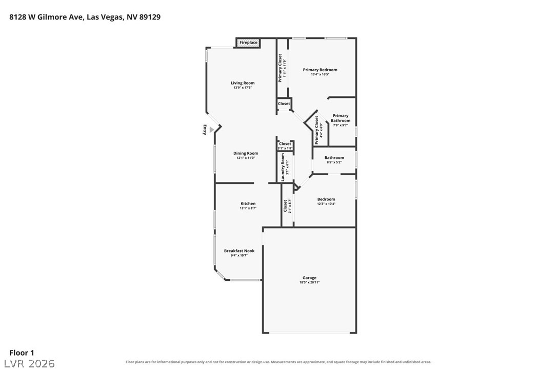 8128 West Gilmore Avenue Las Vegas NV 89129