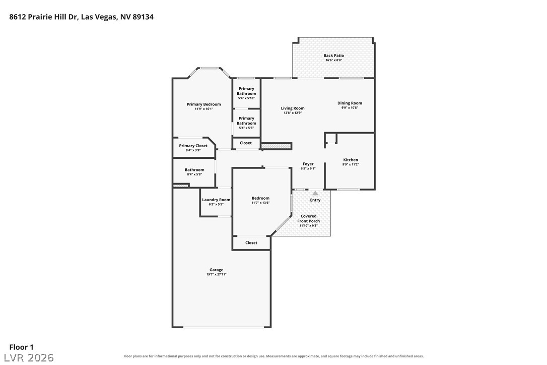 8612 Prairie Hill Drive Las Vegas NV 89134