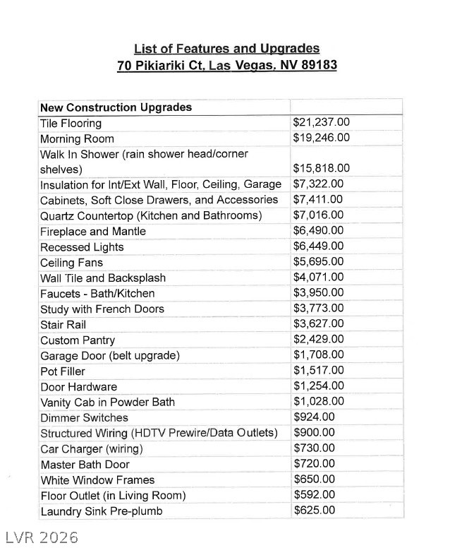 70 Pikiariki Court Las Vegas NV 89183