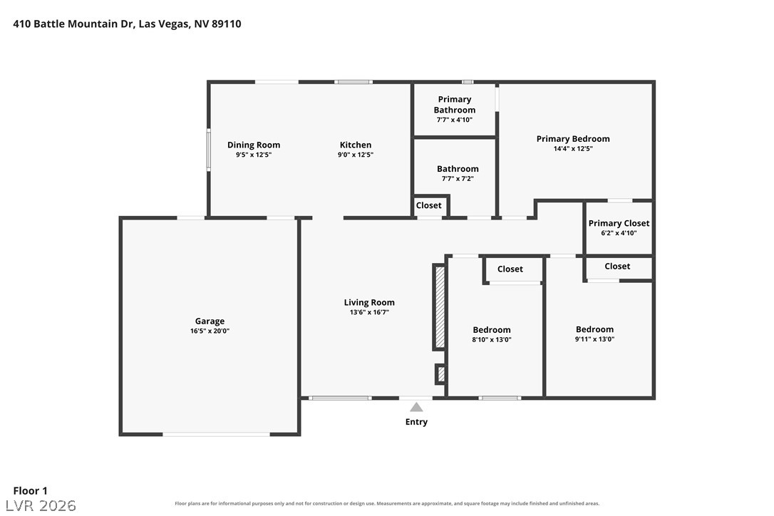 410 Battle Mountain Drive Las Vegas NV 89110