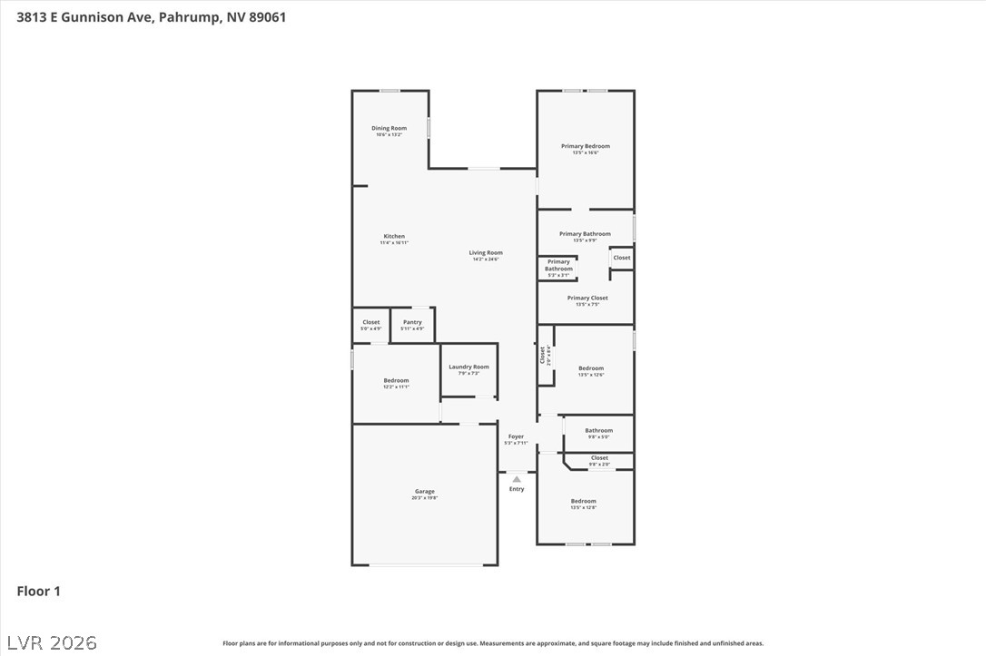 3813 East Gunnison Avenue Pahrump NV 89061
