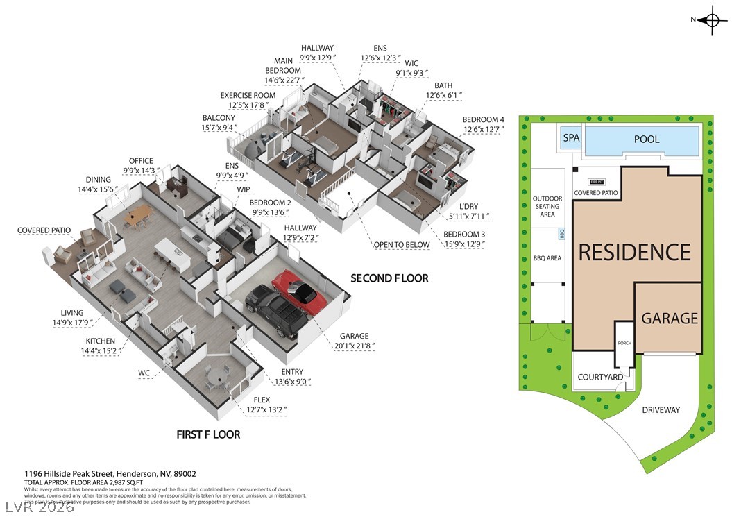 1196 Hillside Peak Street Henderson NV 89002