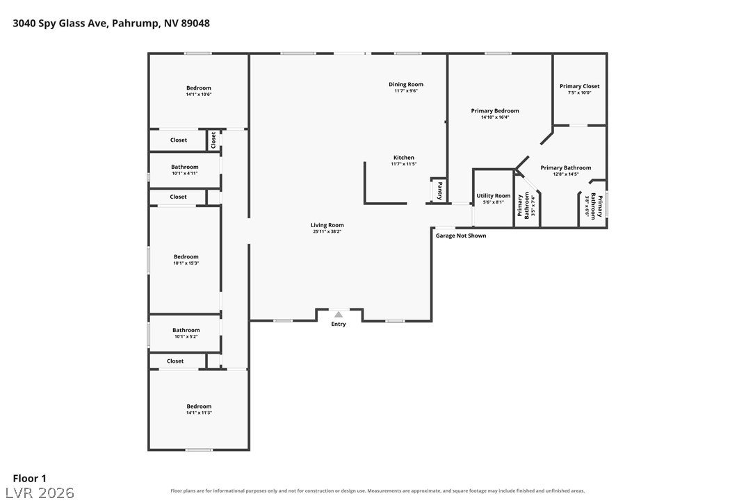 3040 South Spy Glass Avenue Pahrump NV 89048