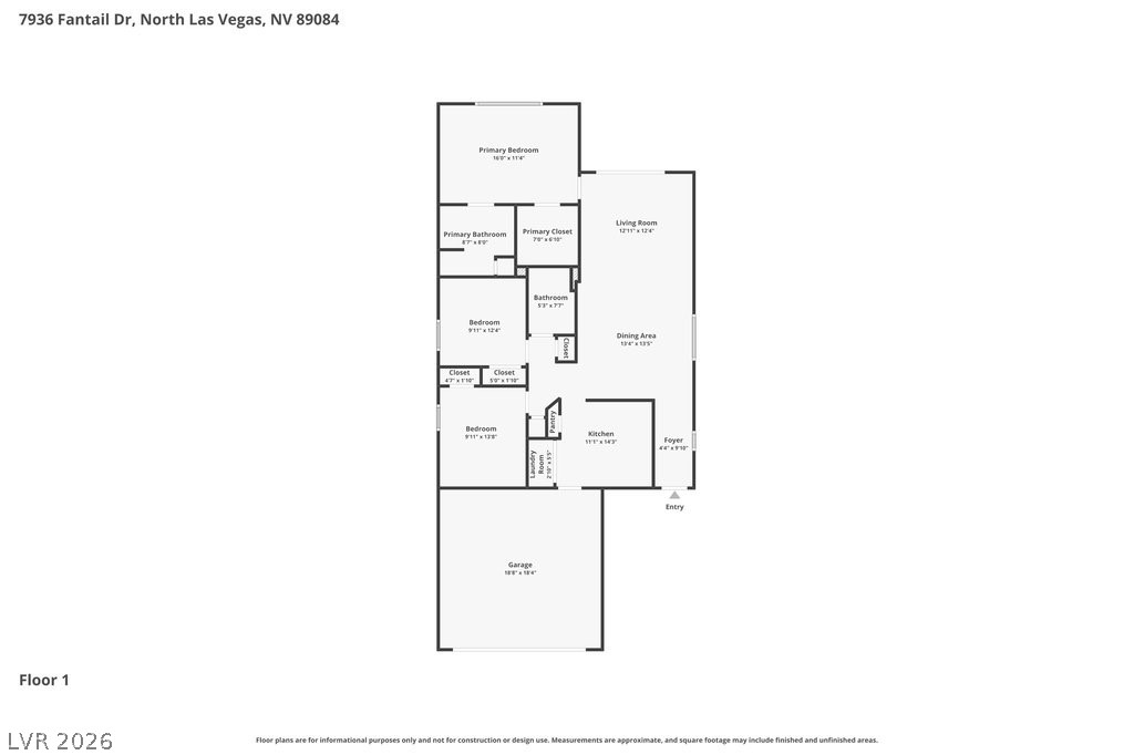 7936 Fantail Drive North Las Vegas NV 89084