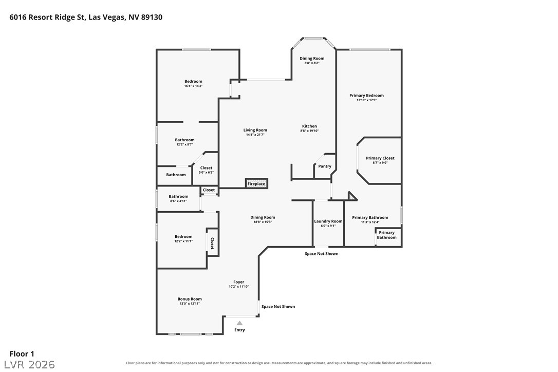6016 Resort Ridge Street Las Vegas NV 89130