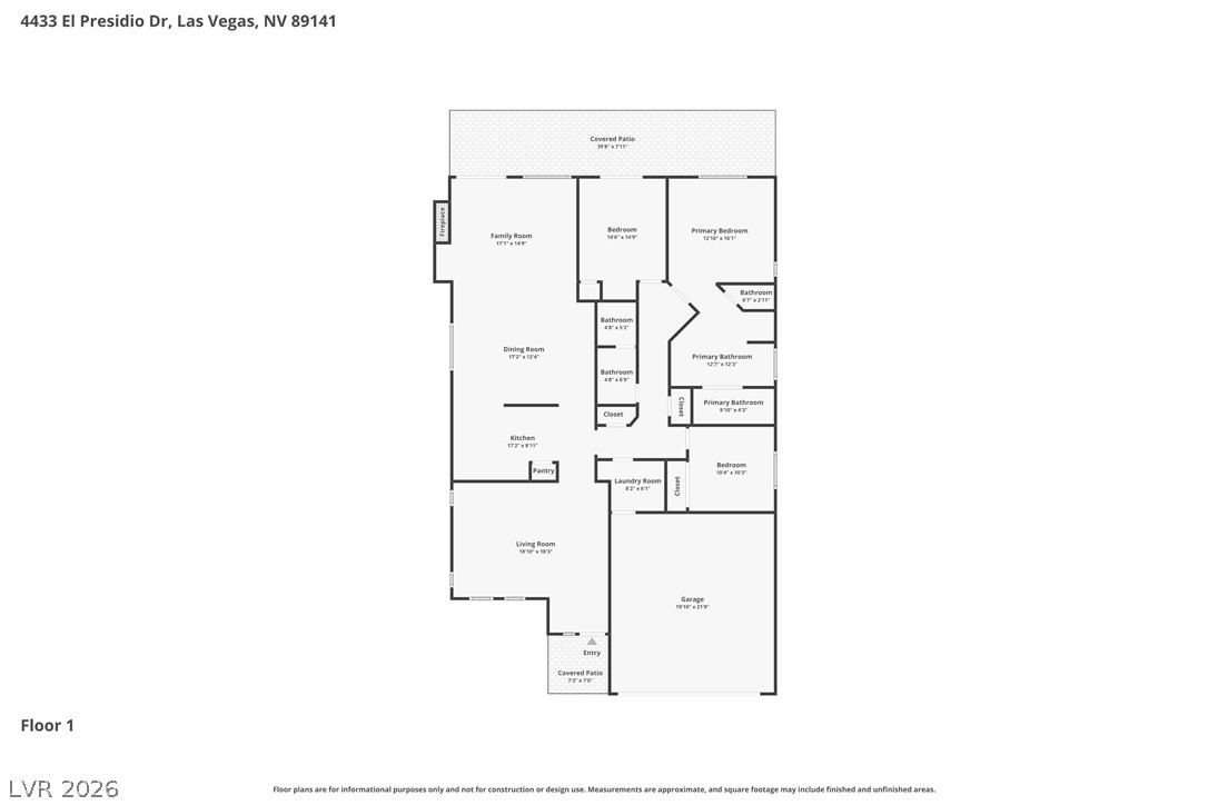 4433 El Presidio Drive Las Vegas NV 89141