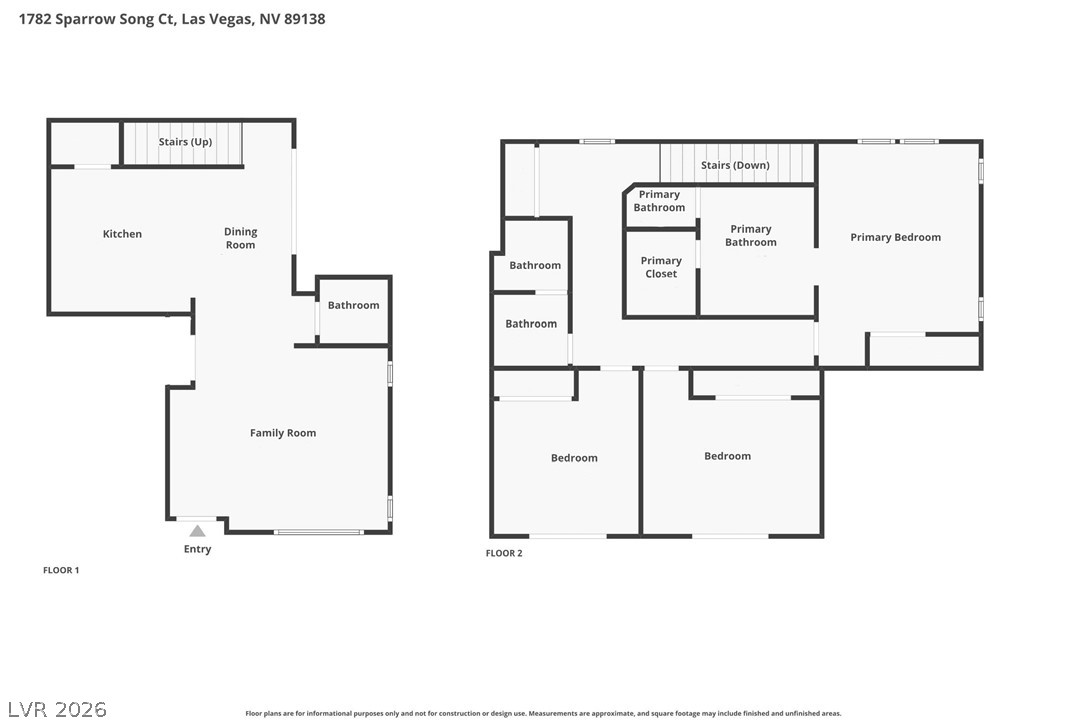 1782 Sparrow Song Court Las Vegas NV 89138