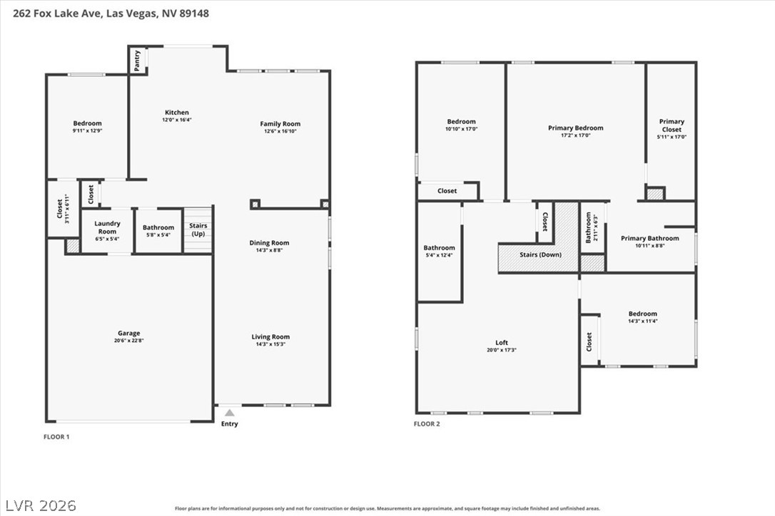 262 Fox Lake Avenue Las Vegas NV 89148