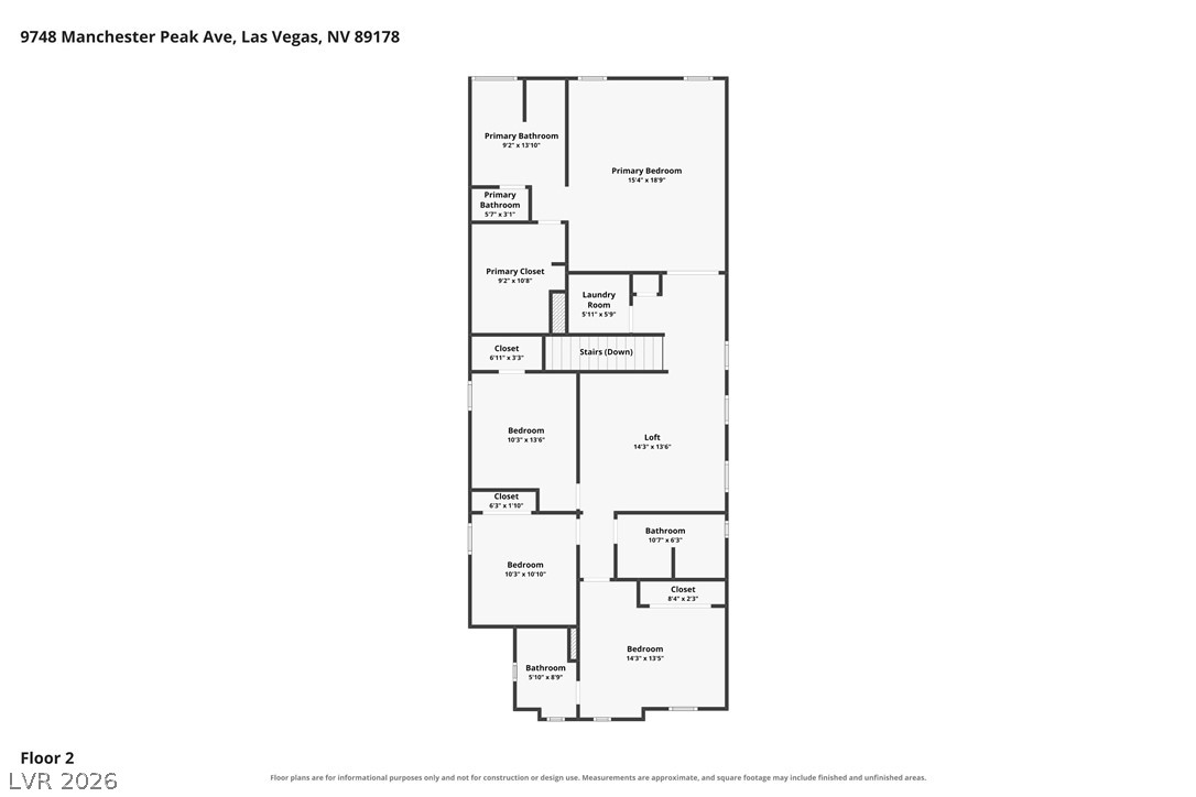 9748 Manchester Peak Avenue Las Vegas NV 89178