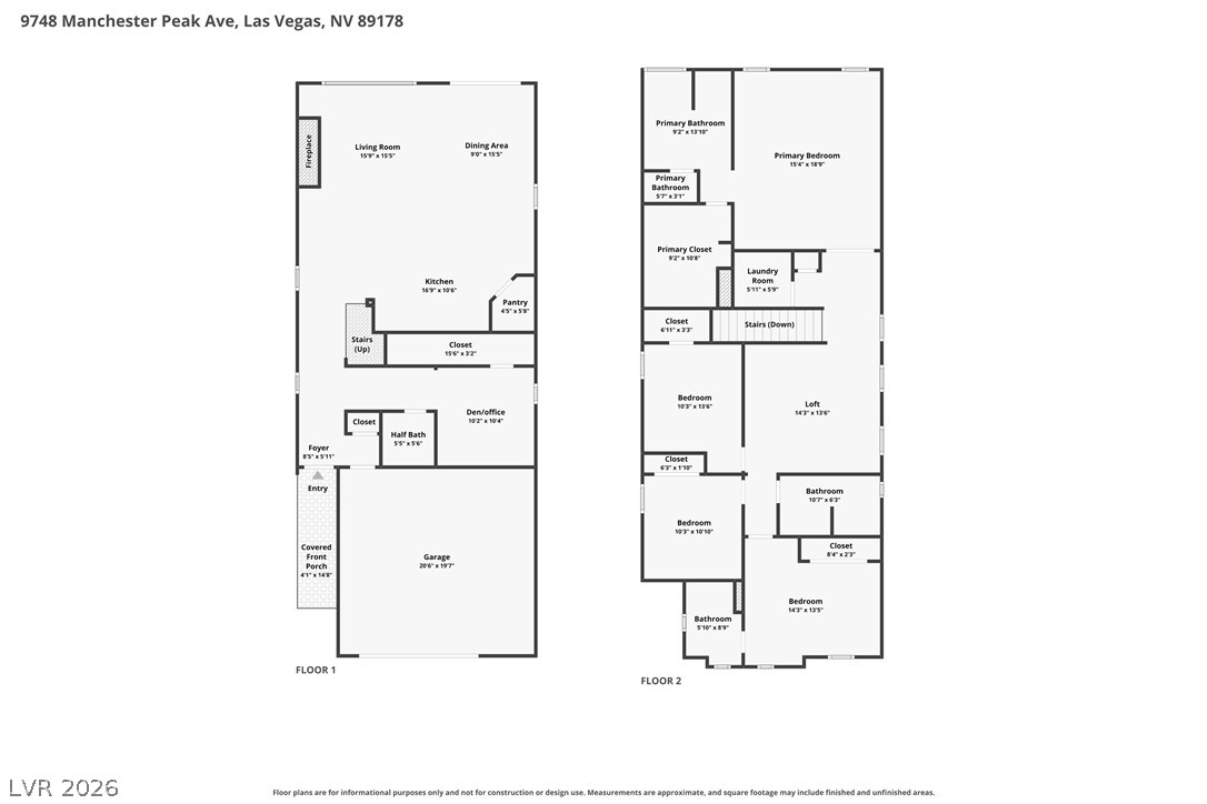 9748 Manchester Peak Avenue Las Vegas NV 89178