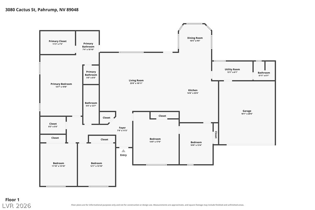 3080 East Cactus Street Pahrump NV 89048