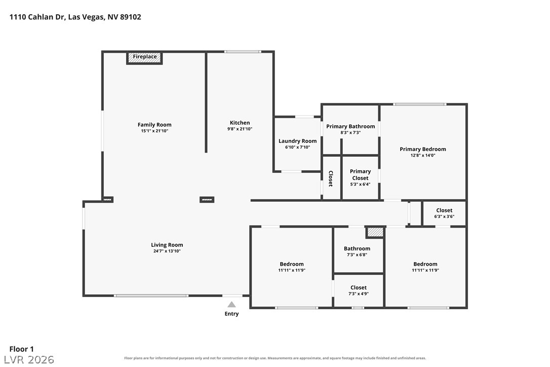 1110 Cahlan Drive Las Vegas NV 89102