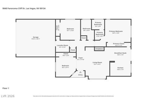 9848 Panorama Cliff Drive Las Vegas NV 89134