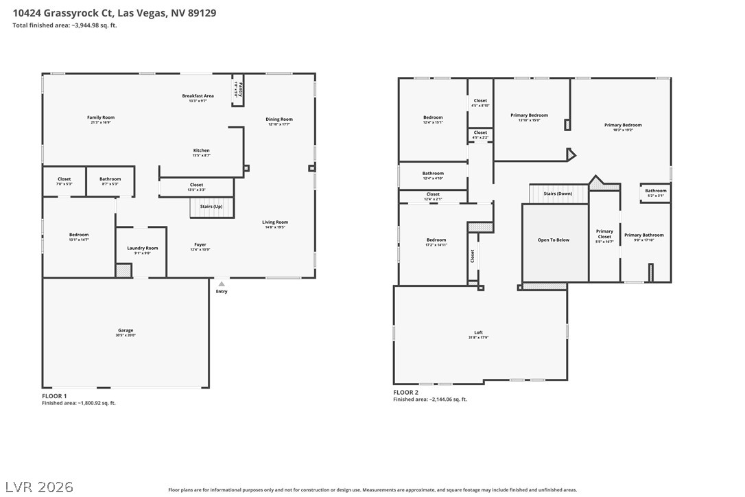 10424 Grassyrock Court Las Vegas NV 89129