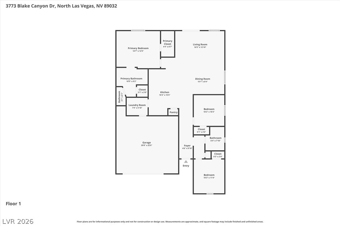 3773 Blake Canyon Drive North Las Vegas NV 89032