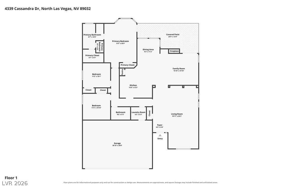 4339 Cassandra Drive North Las Vegas NV 89032
