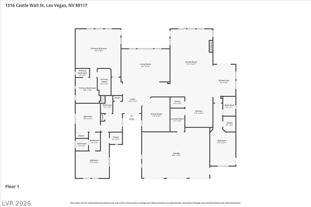 1516 Castle Wall Street Las Vegas NV 89117
