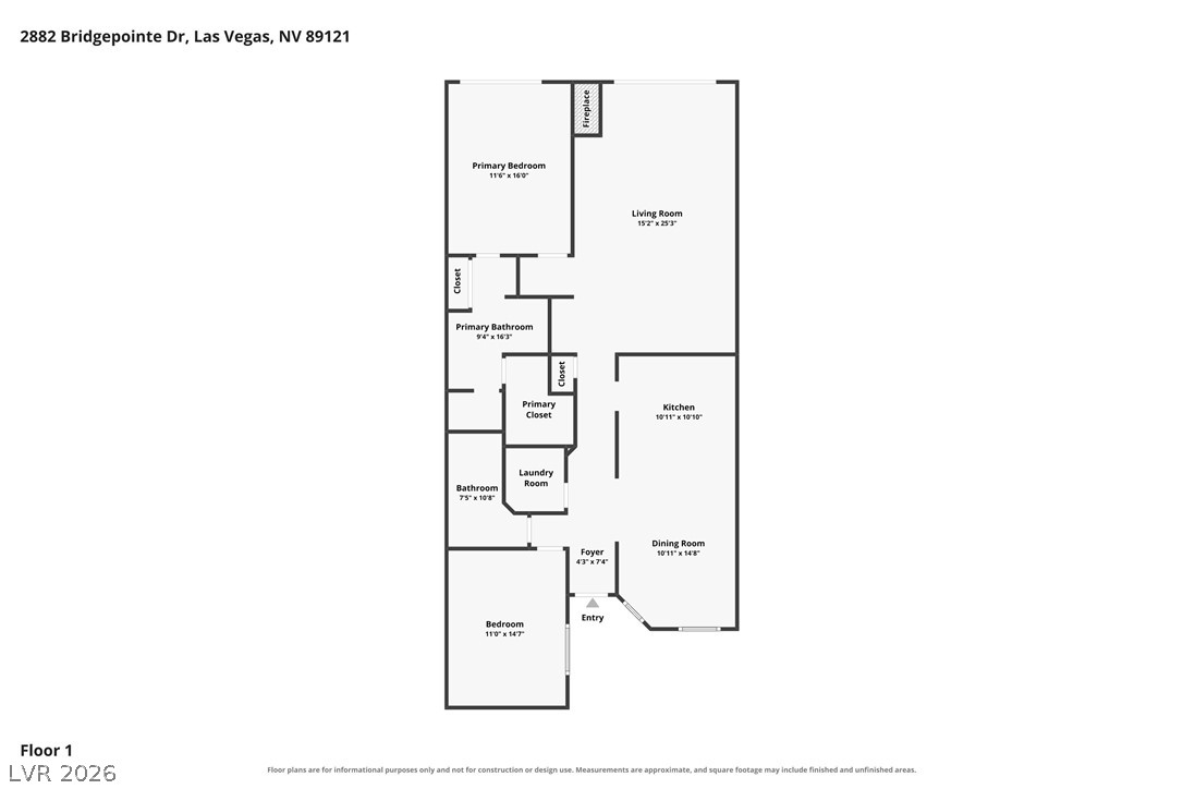 2882 Bridgepointe Drive Las Vegas NV 89121