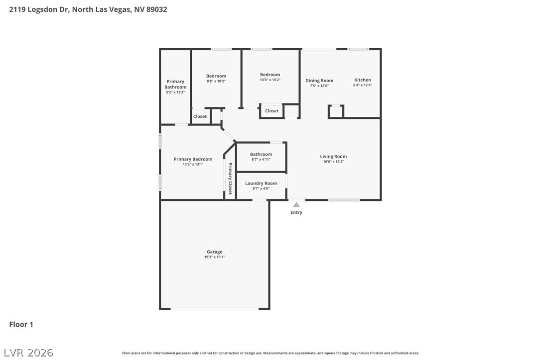 2119 Logsdon Drive North Las Vegas NV 89032