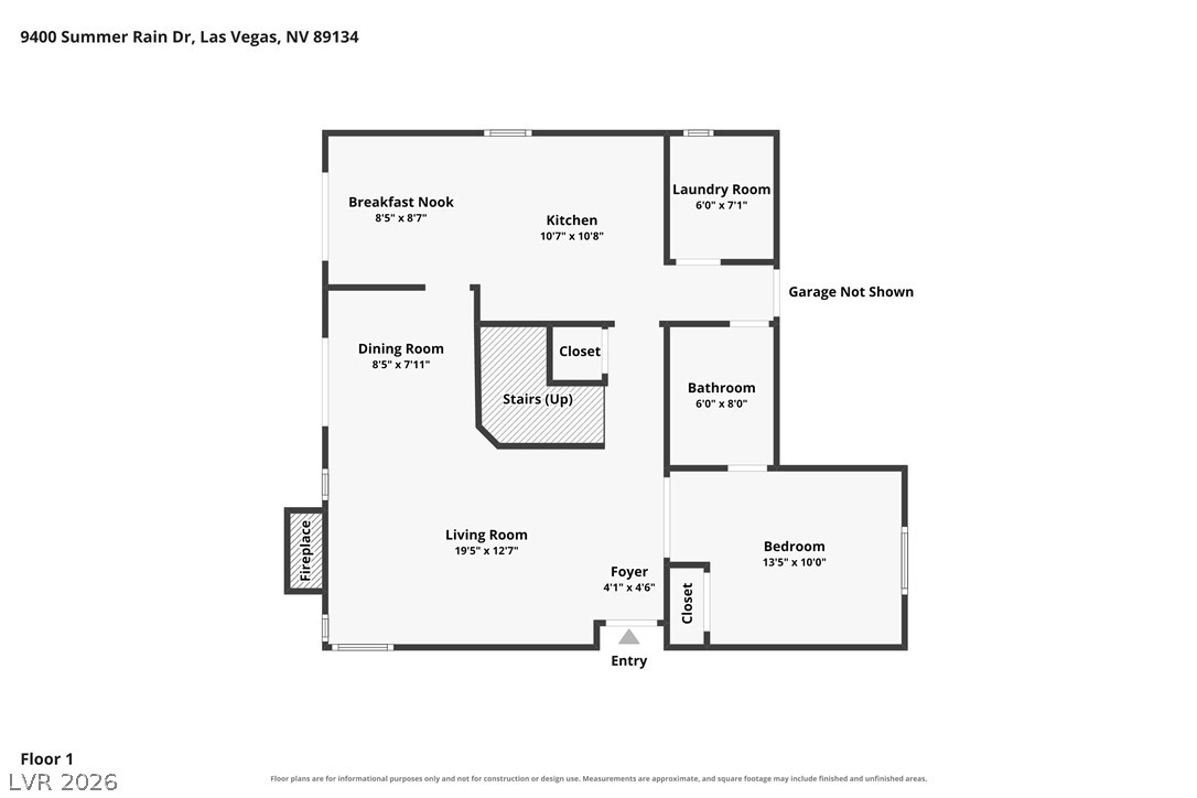 9400 Summer Rain Drive Las Vegas NV 89134