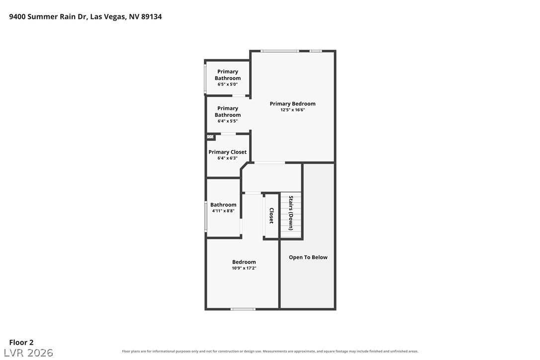 9400 Summer Rain Drive Las Vegas NV 89134